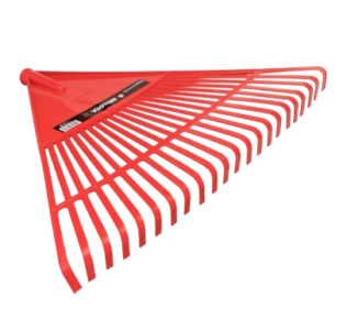 RASTRILLO METALICO 12 DIENTES ROJO